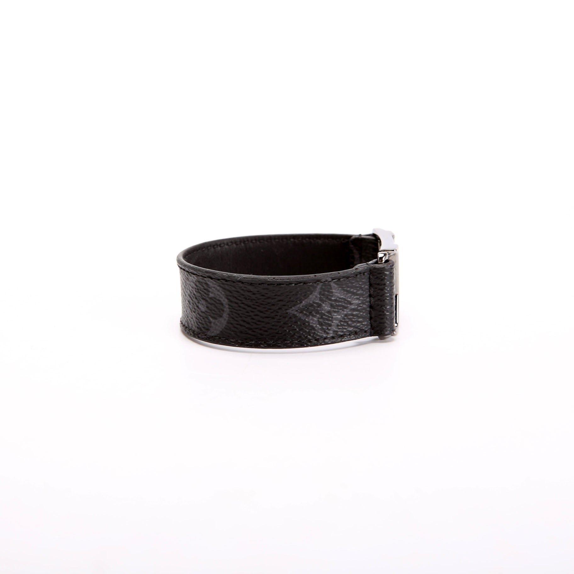 Louis Vuitton Hockenheim Monogram Eclipse 19 Bracelet Black