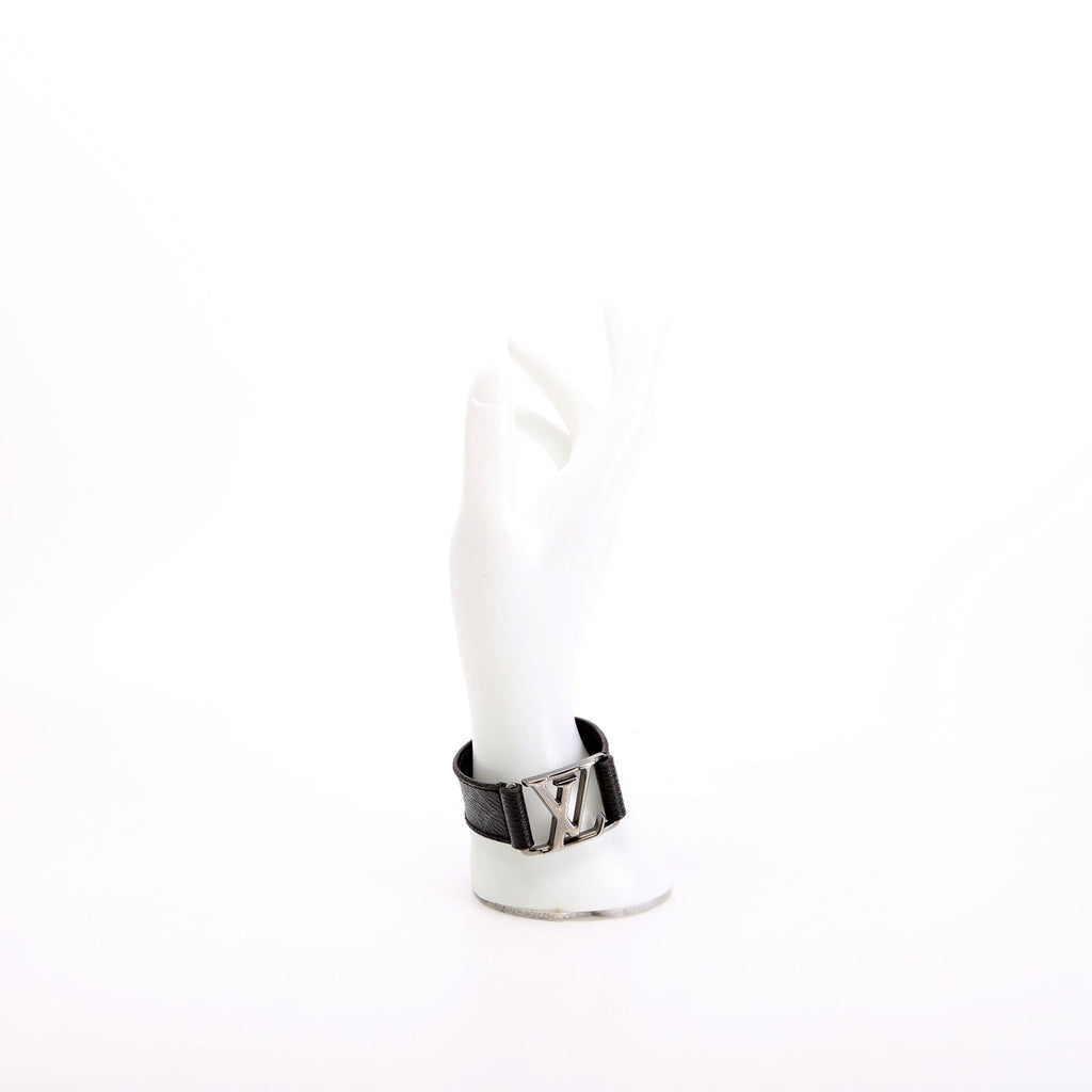 Louis Vuitton Hockenheim Monogram Eclipse 19 Bracelet Black