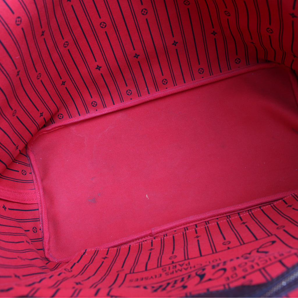 Louis Vuitton Neverfull GM Damier Ebene Red