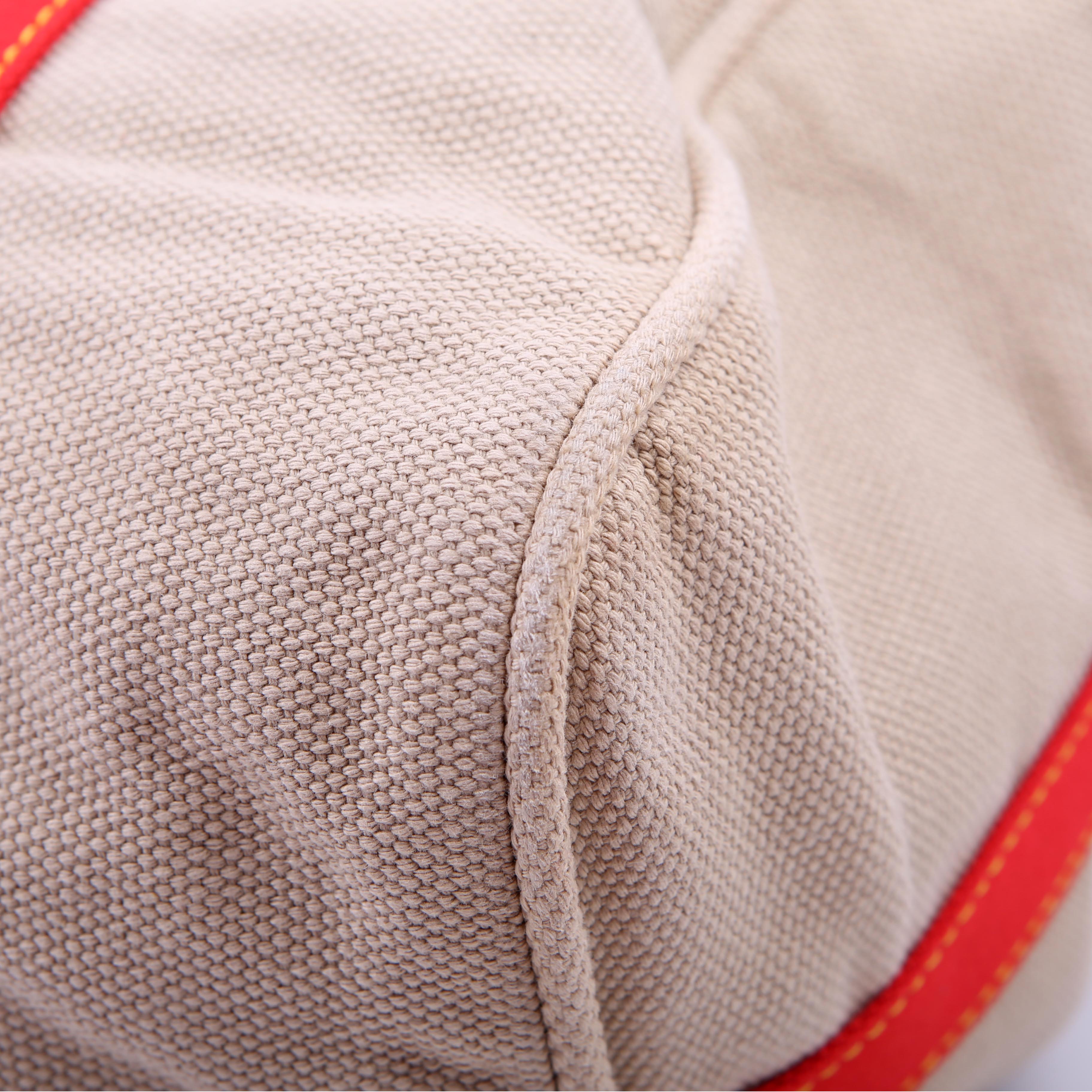 Louis Vuitton Antigua Sac Weekend Duffel Beige/Red