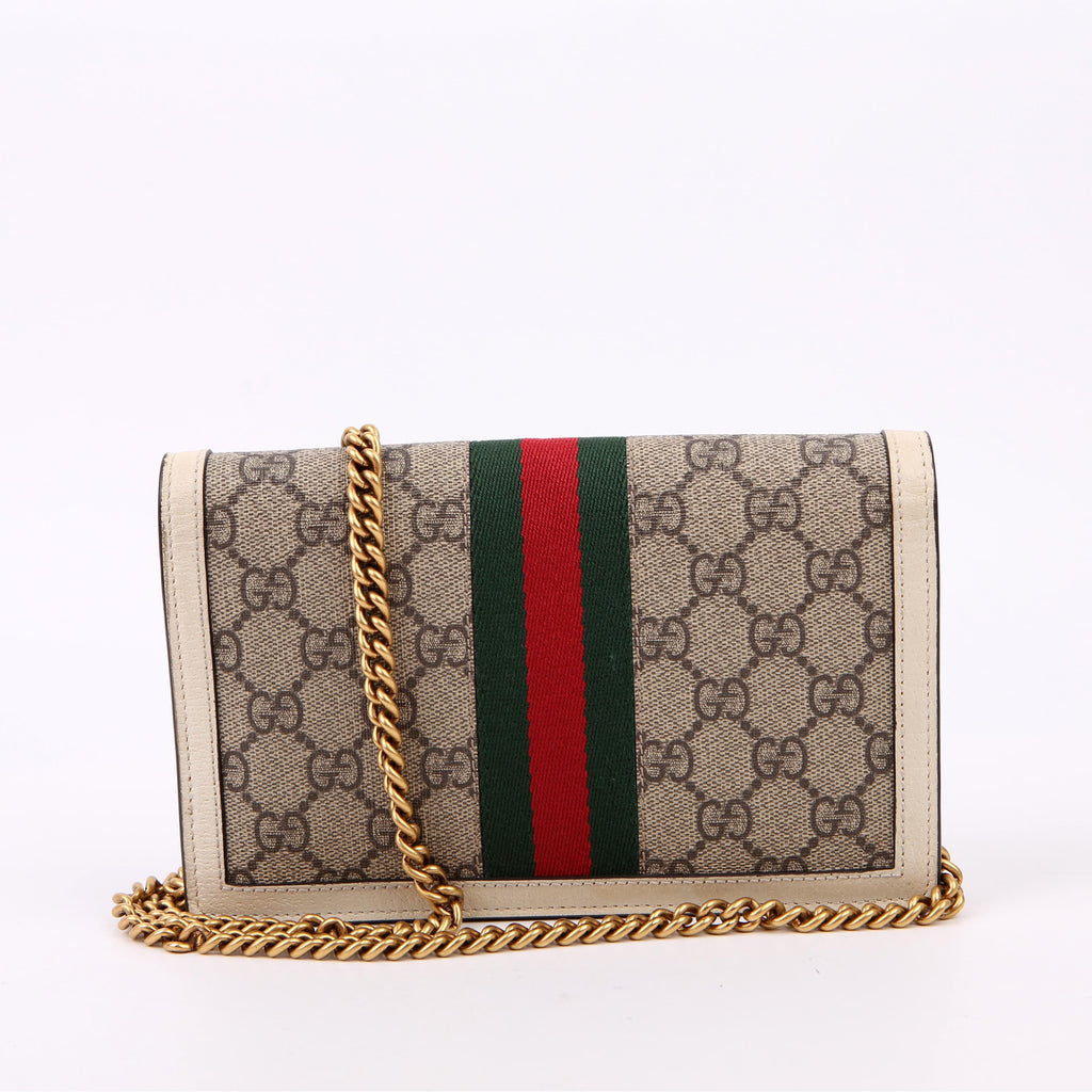 Gucci 476079 Queen Margaret Wallet On Chain White
