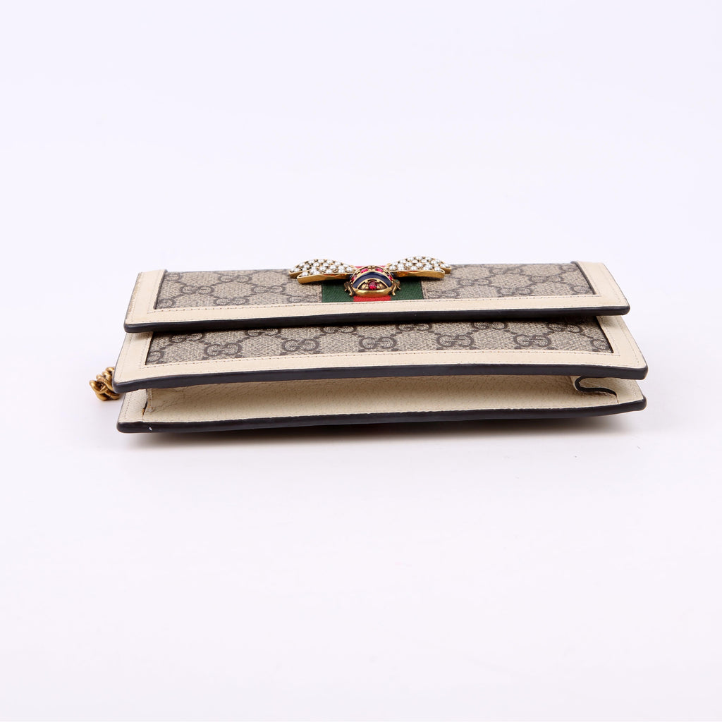 Gucci 476079 Queen Margaret Wallet On Chain White