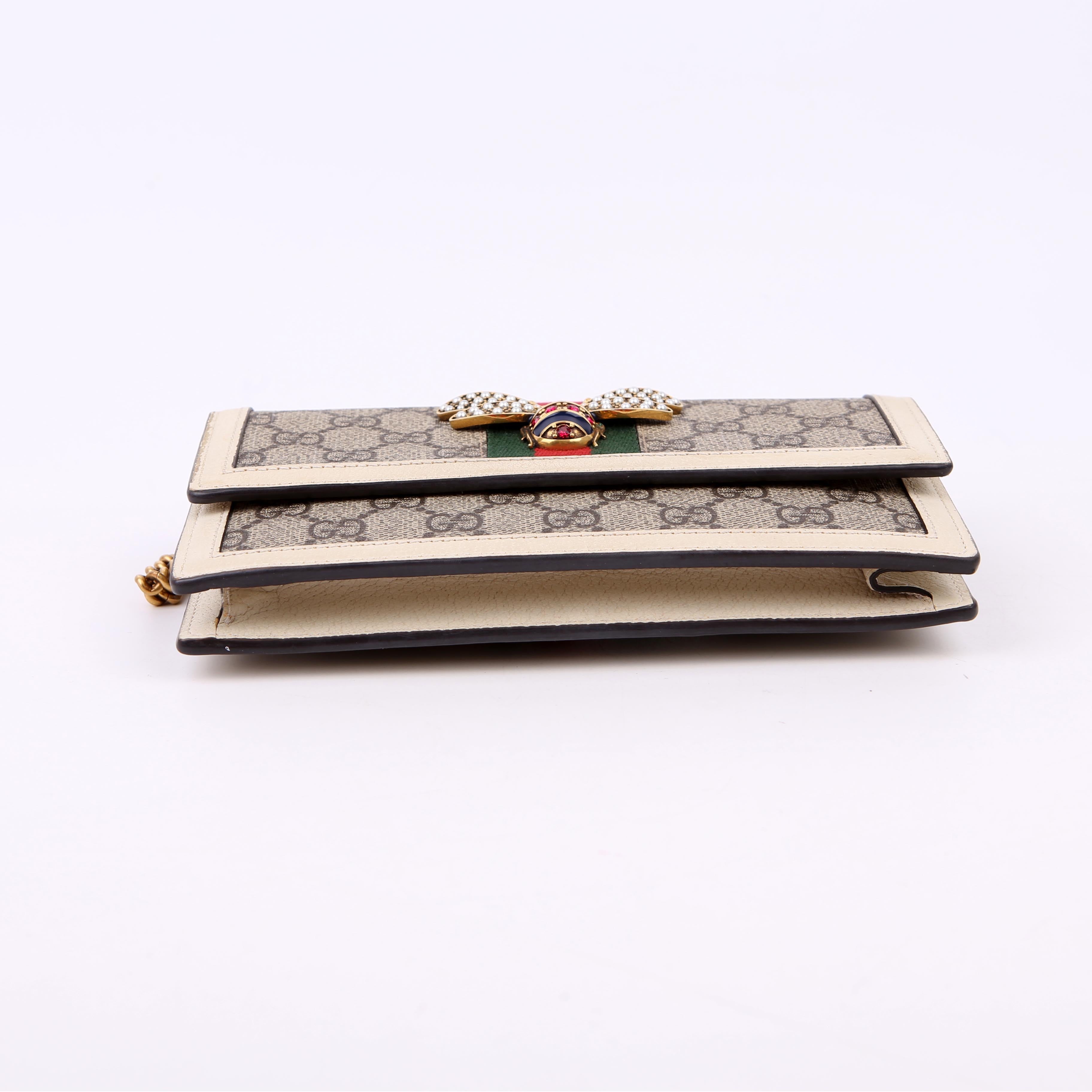 Gucci 476079 Queen Margaret Wallet On Chain White