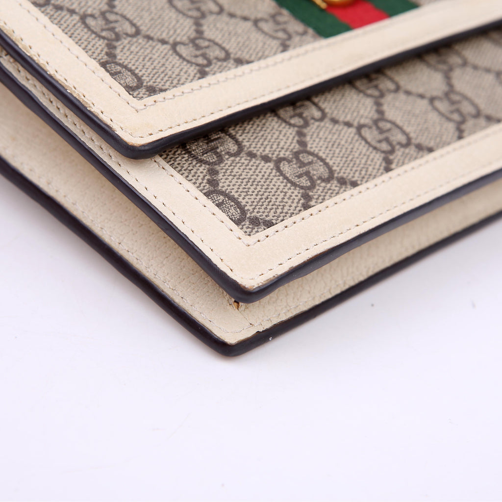 Gucci 476079 Queen Margaret Wallet On Chain White