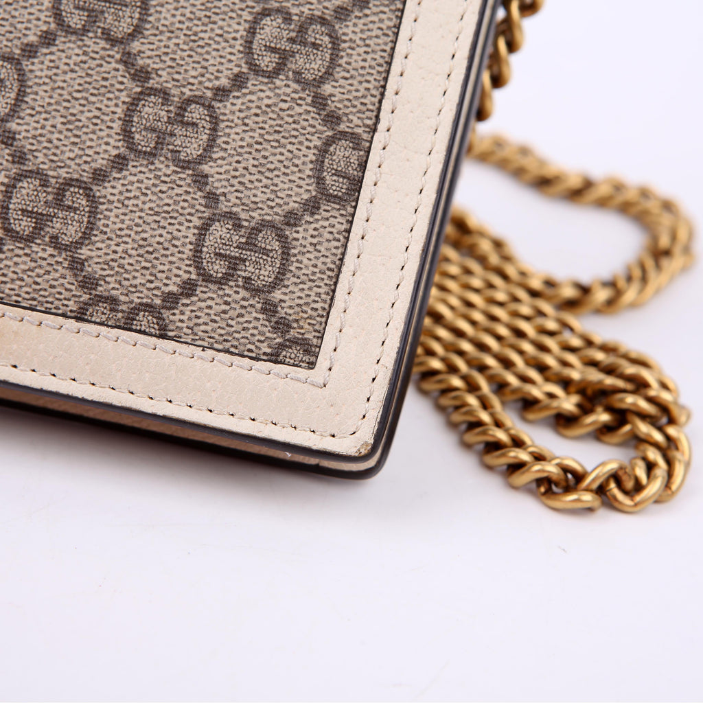 Gucci 476079 Queen Margaret Wallet On Chain White