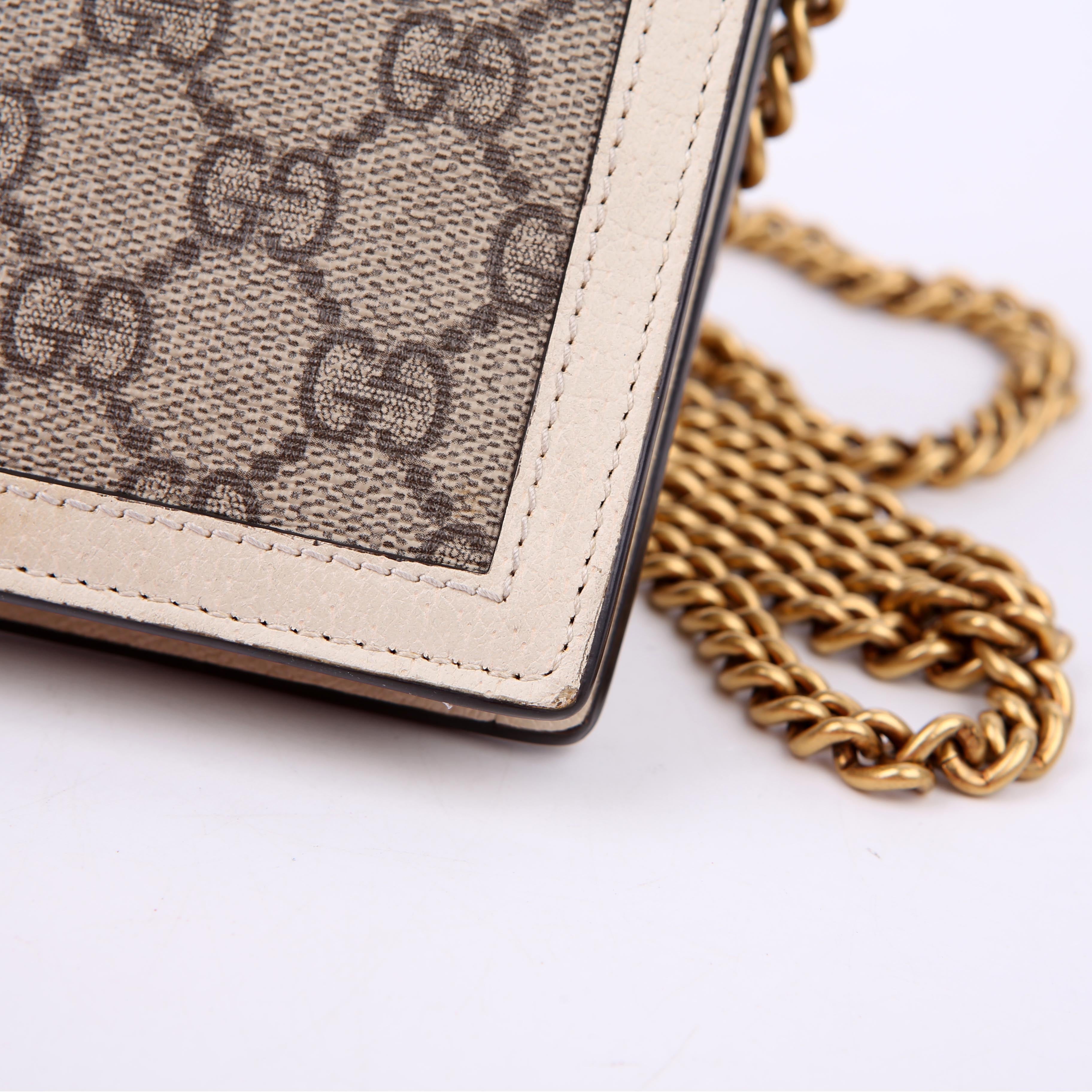 Gucci 476079 Queen Margaret Wallet On Chain White