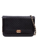 Chanel WOC Boy Chevron Lambskin Black
