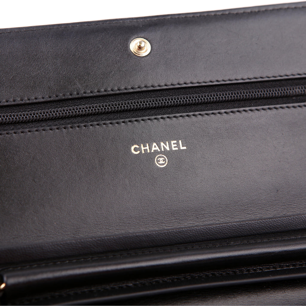 Chanel WOC Boy Chevron Lambskin Black