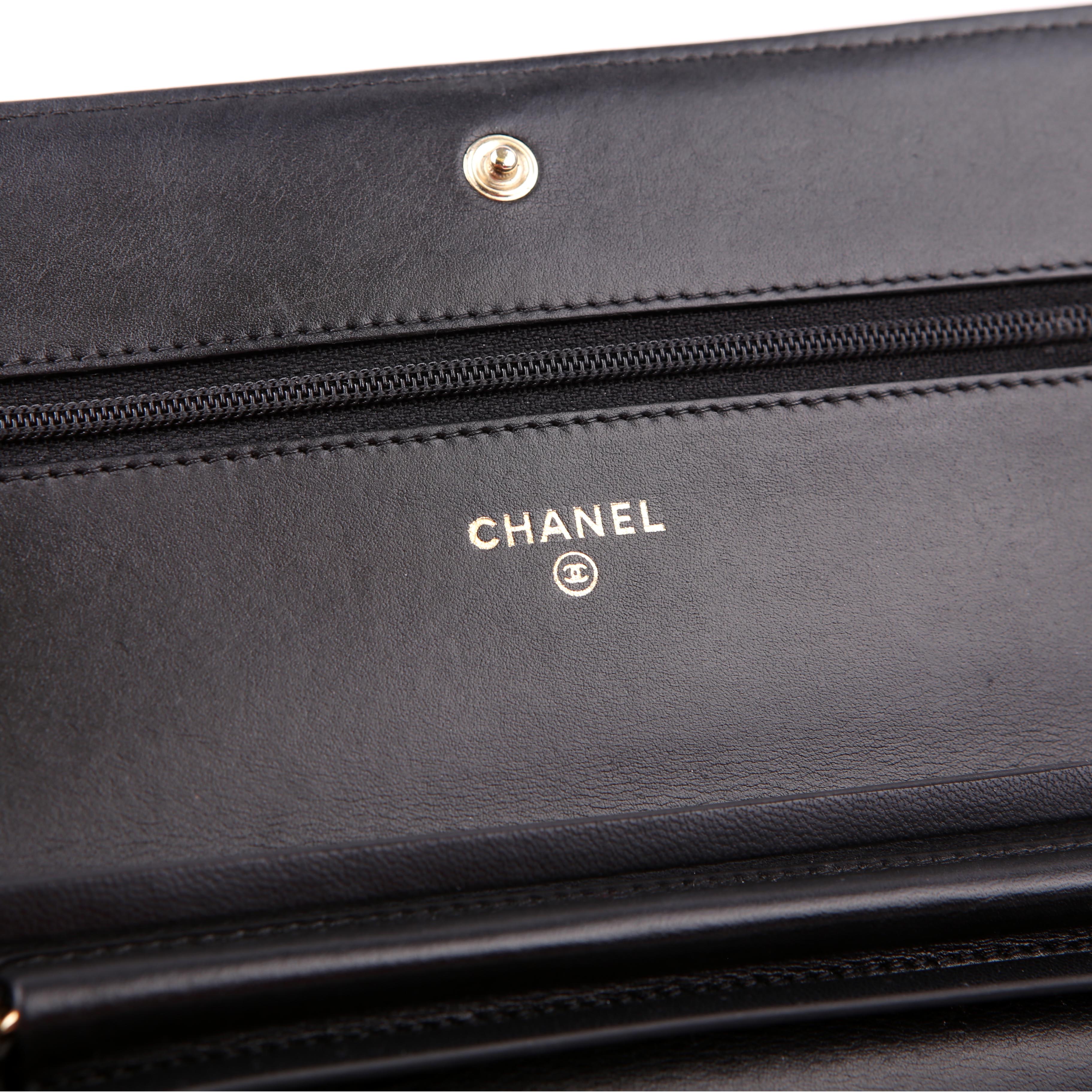 Chanel WOC Boy Chevron Lambskin Black