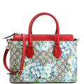 Gucci 409534 GG Blooms Small Zip Tote Red/Blue