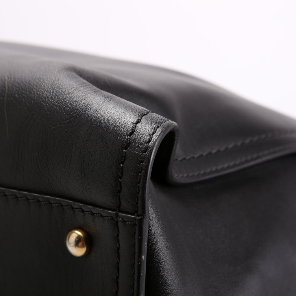 Chanel Deauville Embossed Calfskin Medium 31M Black