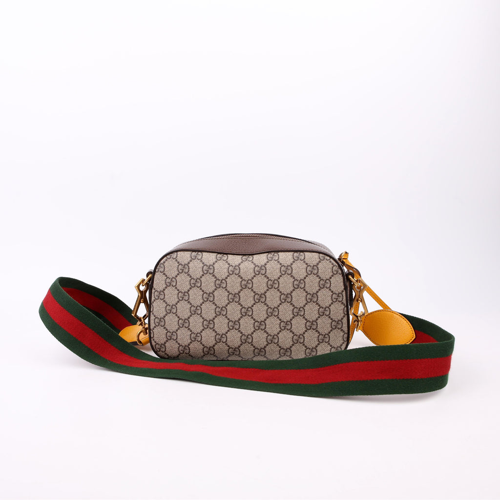 Gucci 476466 GG Supreme Messenger Bag Brown