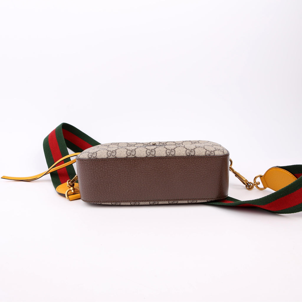 Gucci 476466 GG Supreme Messenger Bag Brown