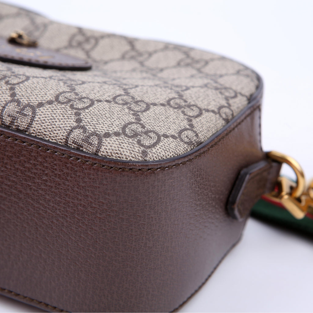 Gucci 476466 GG Supreme Messenger Bag Brown