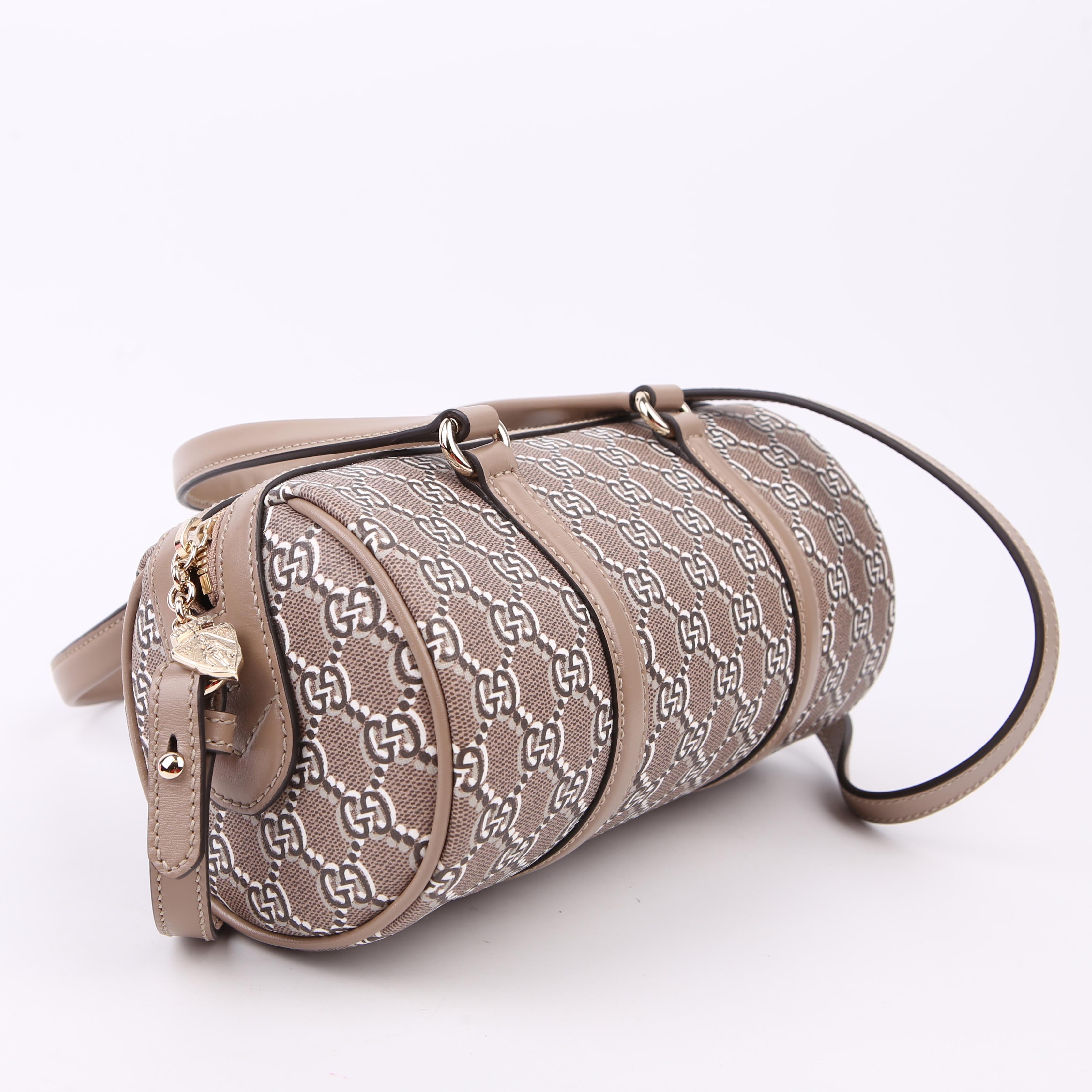 Gucci 796230 GG Supreme Shadow Small 2Way Taupe