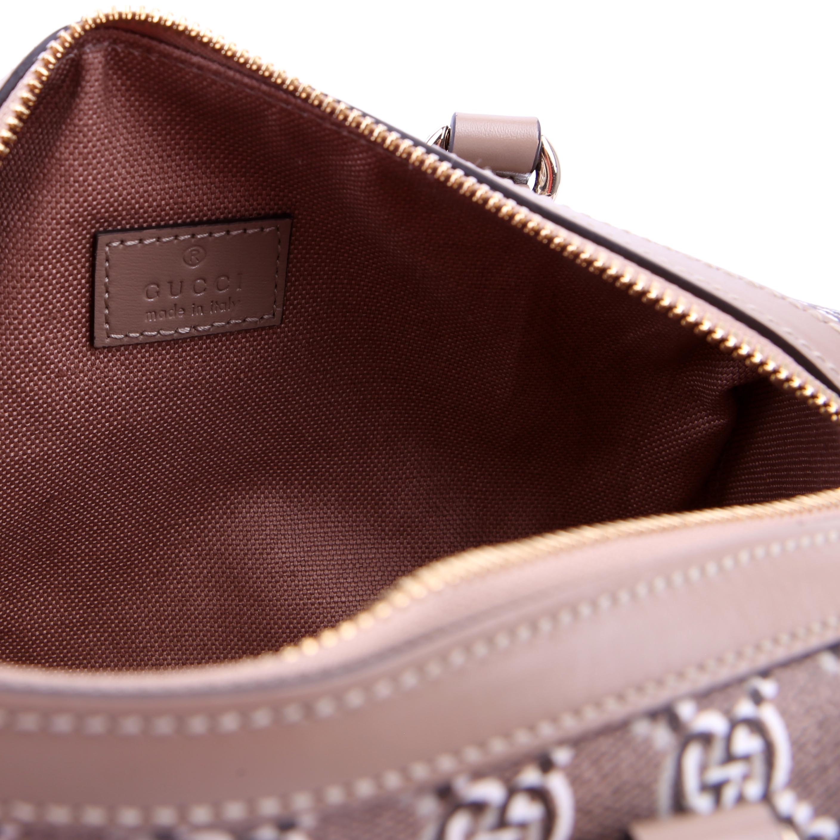 Gucci 796230 GG Supreme Shadow Small 2Way Taupe