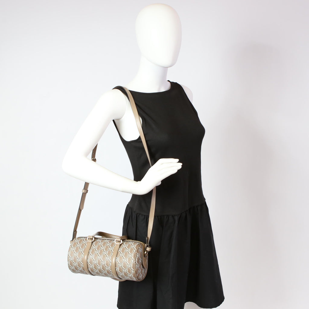 Gucci 796230 GG Supreme Shadow Small 2Way Taupe