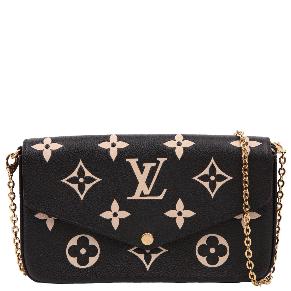 Louis Vuitton Pochette Felicie Bicolor Empreinte Black