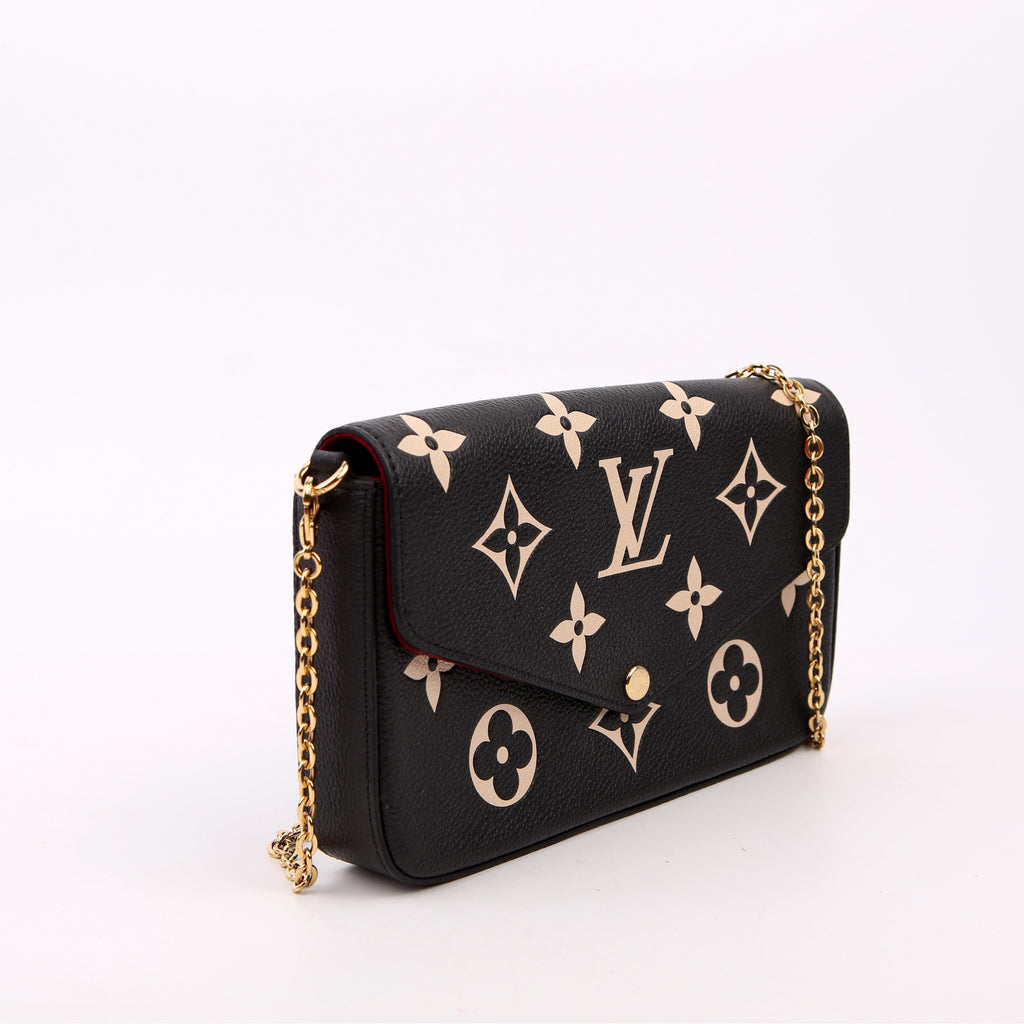 Louis Vuitton Pochette Felicie Bicolor Empreinte Black