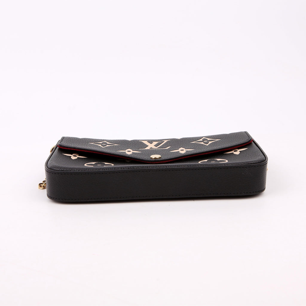 Louis Vuitton Pochette Felicie Bicolor Empreinte Black