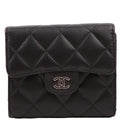 Chanel Classic Compact Flap Wallet Lambskin 26M Black