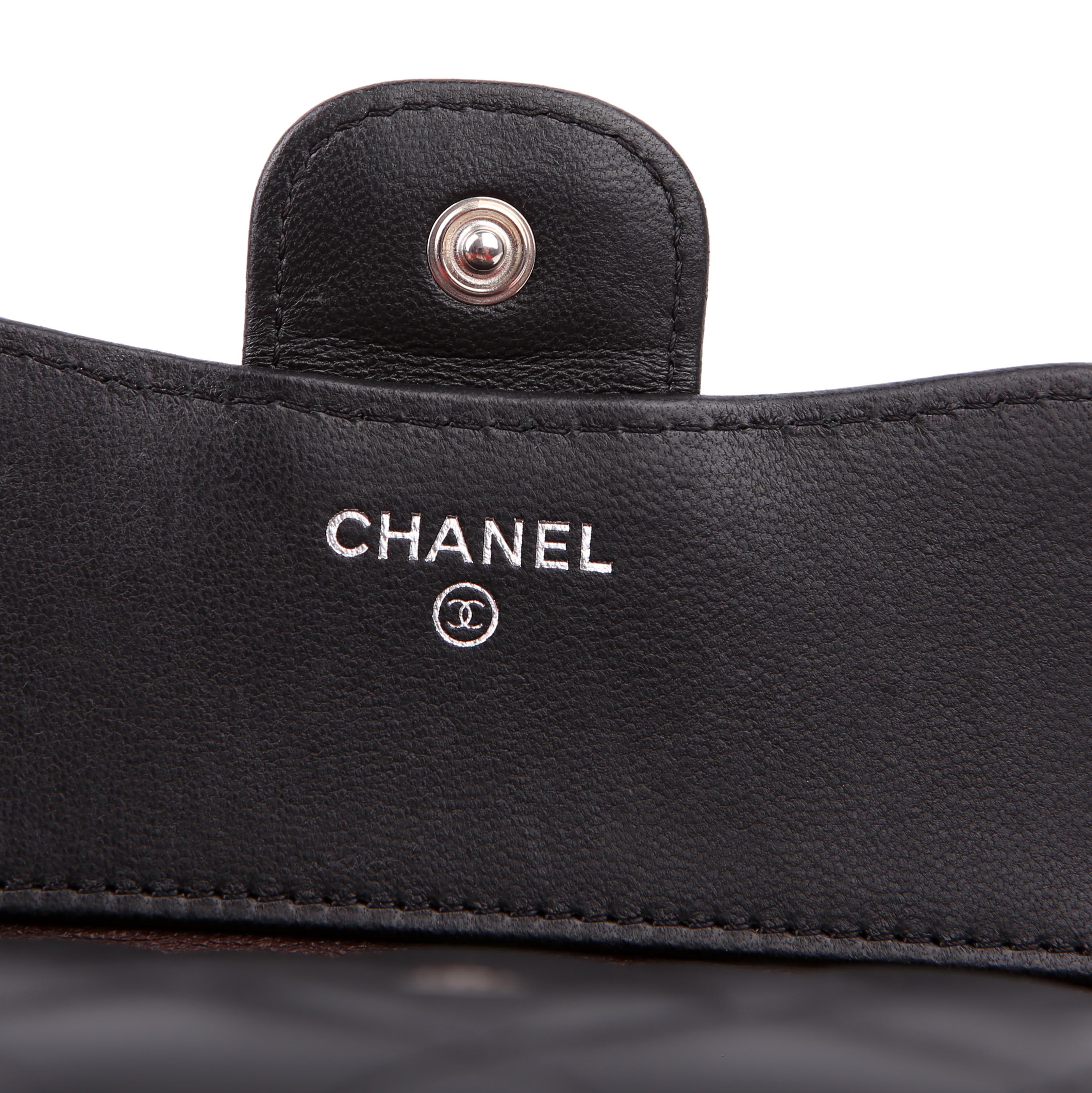 Chanel Classic Compact Flap Wallet Lambskin 26M Black