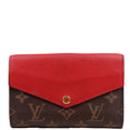 Louis Vuitton Pallas Wallet Compact Monogram Red