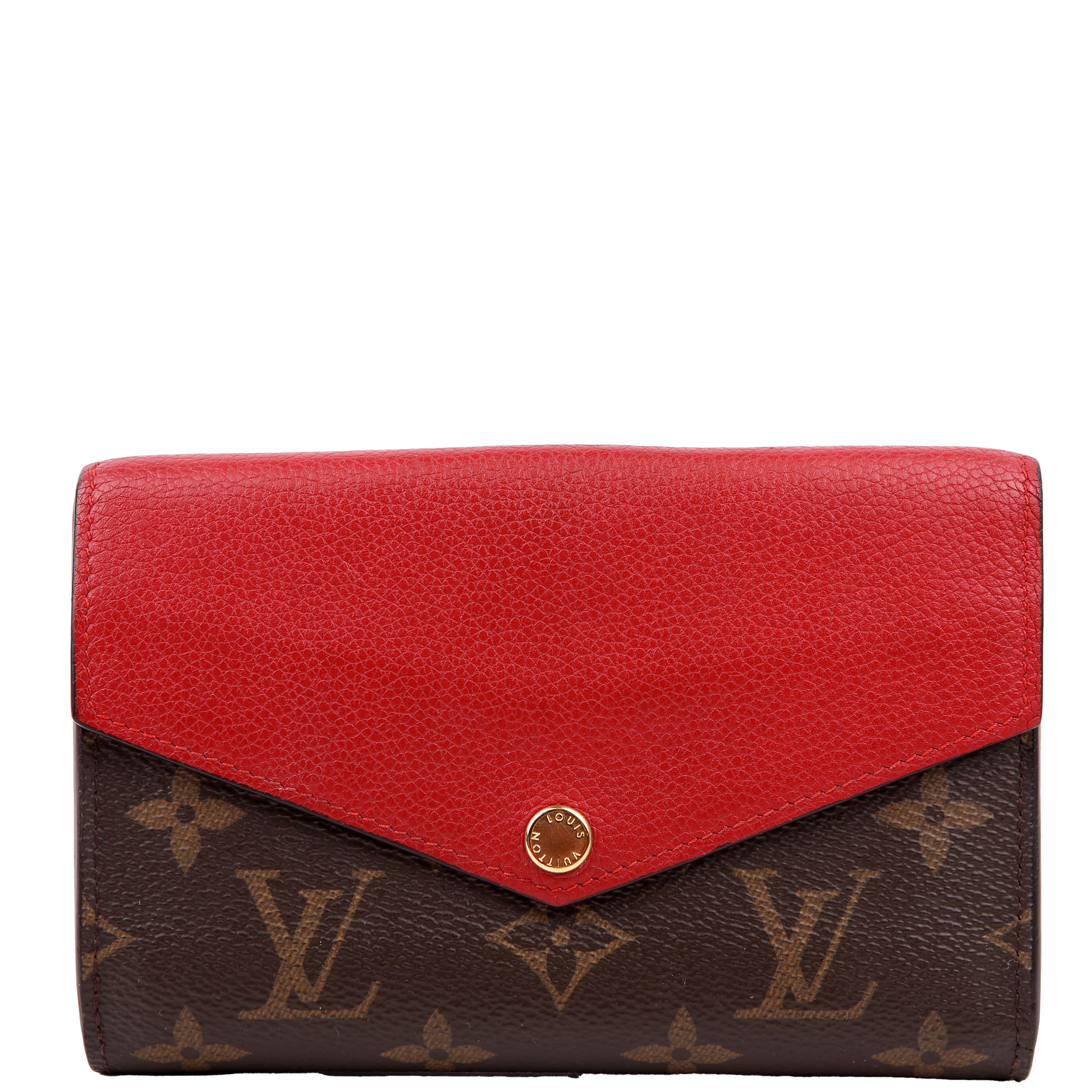 Louis Vuitton Pallas Wallet Compact Monogram Red