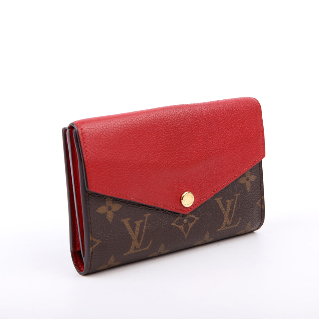 Louis Vuitton Pallas Wallet Compact Monogram Red