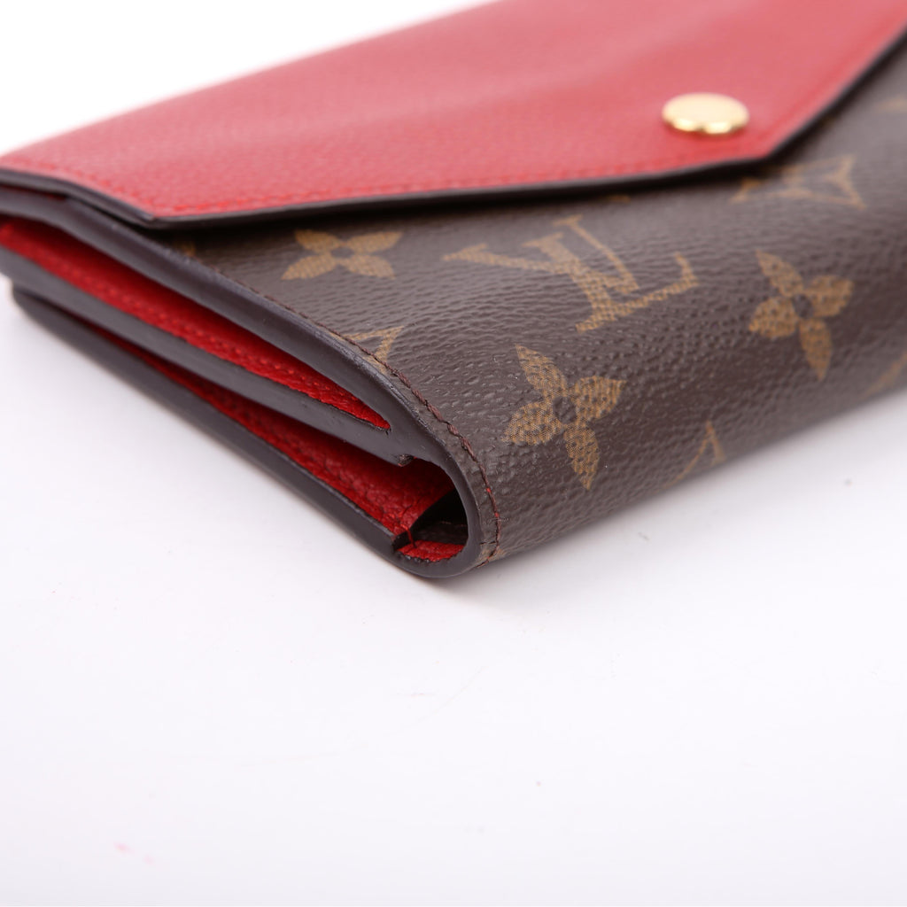 Louis Vuitton Pallas Wallet Compact Monogram Red