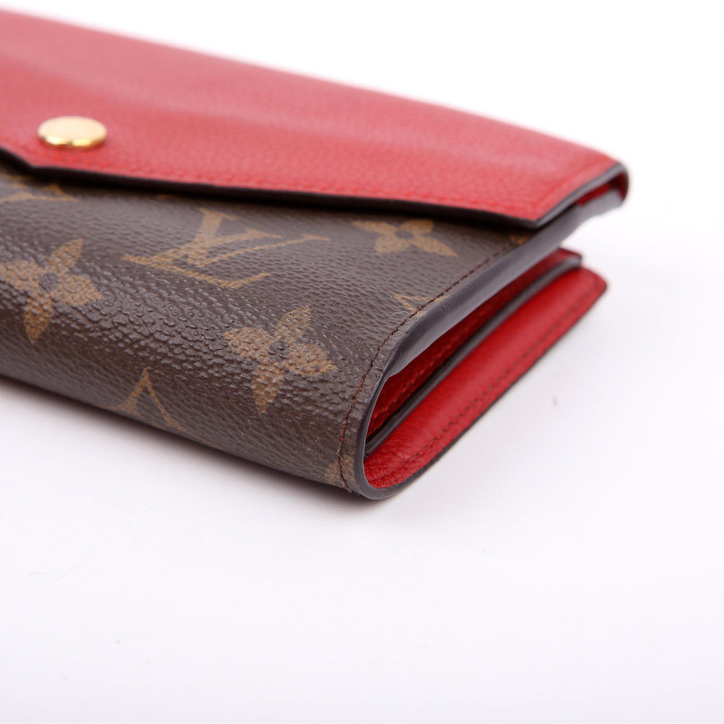 Louis Vuitton Pallas Wallet Compact Monogram Red