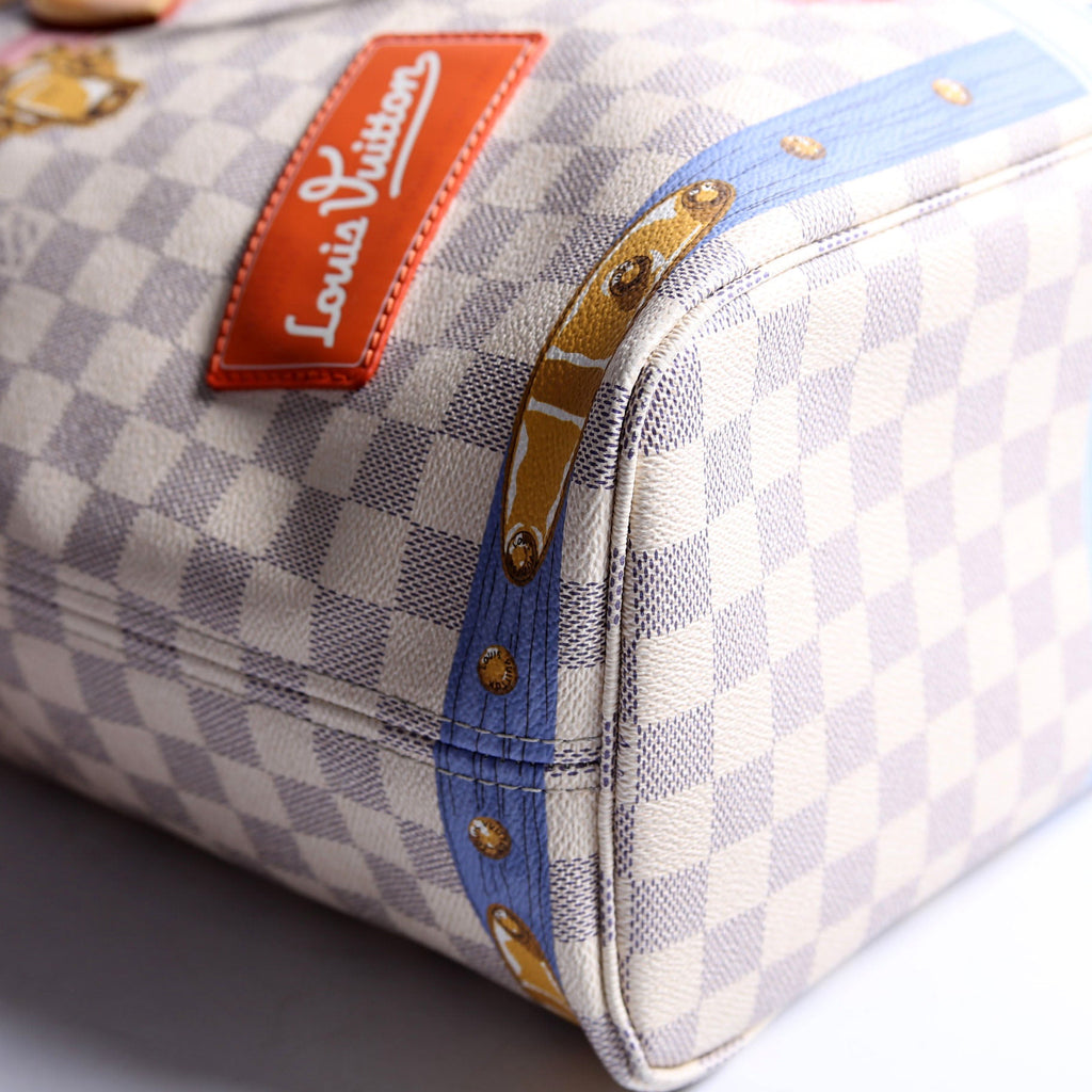 Louis Vuitton Neverfull MM With Wallet Summer Trunks Azur