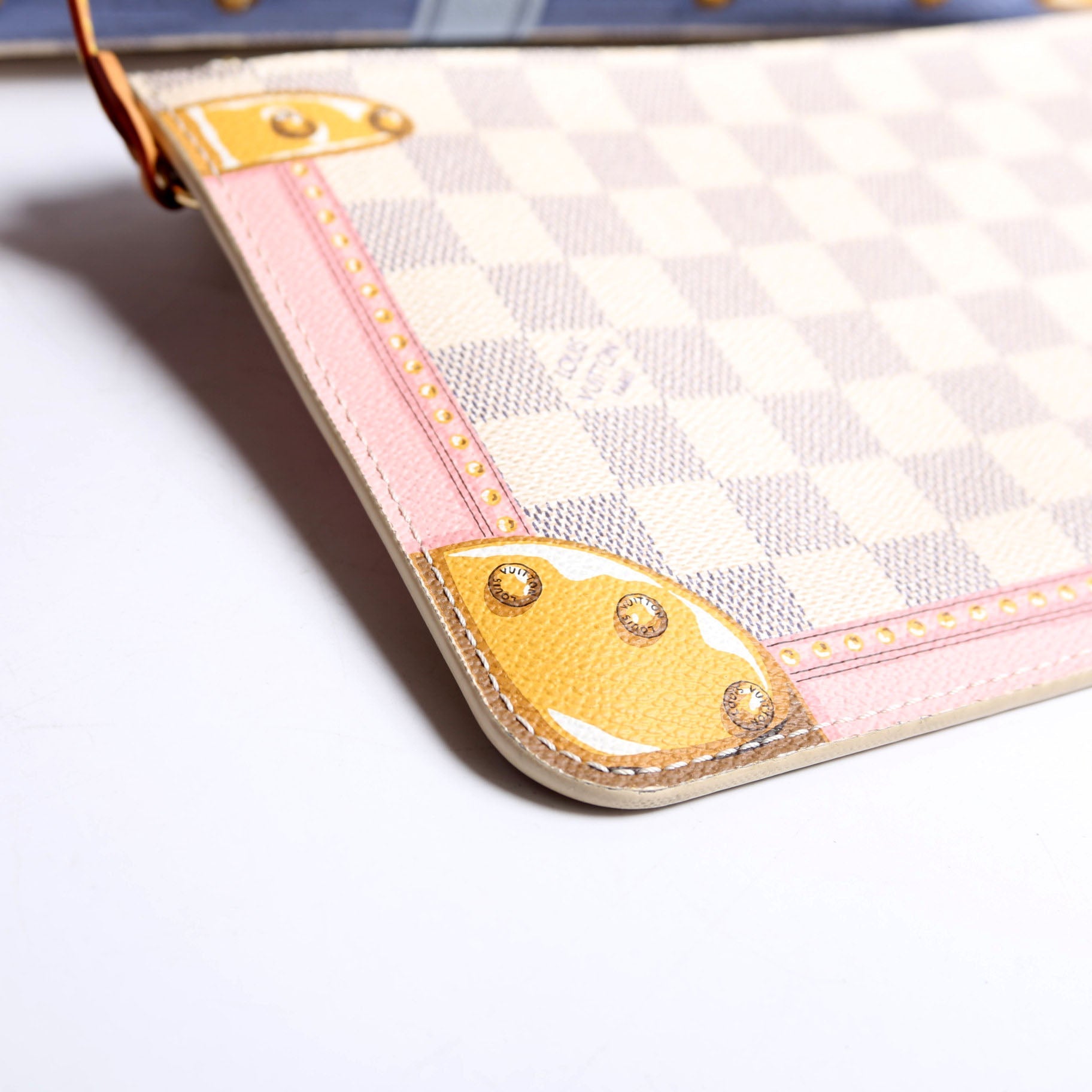 Louis Vuitton Neverfull MM With Wallet Summer Trunks Azur