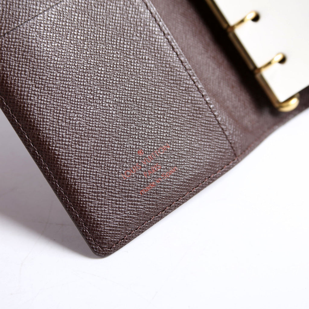 Louis Vuitton Agenda Small Ring Damier Ebene