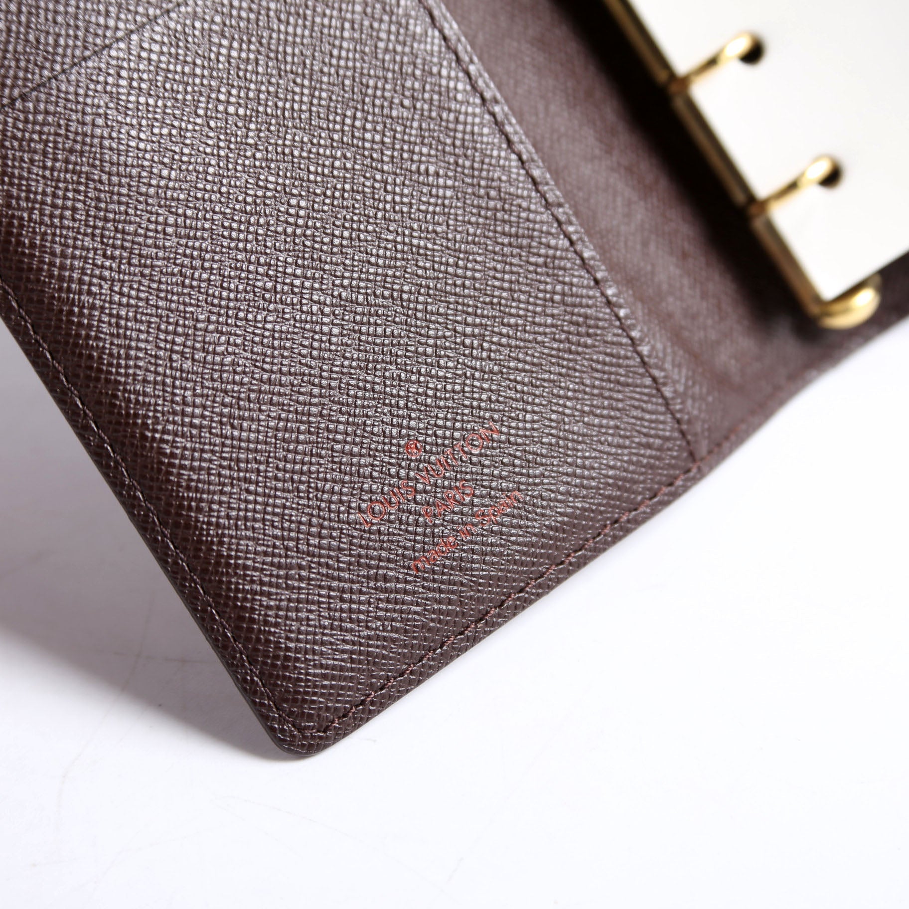 Louis Vuitton Agenda Small Ring Damier Ebene