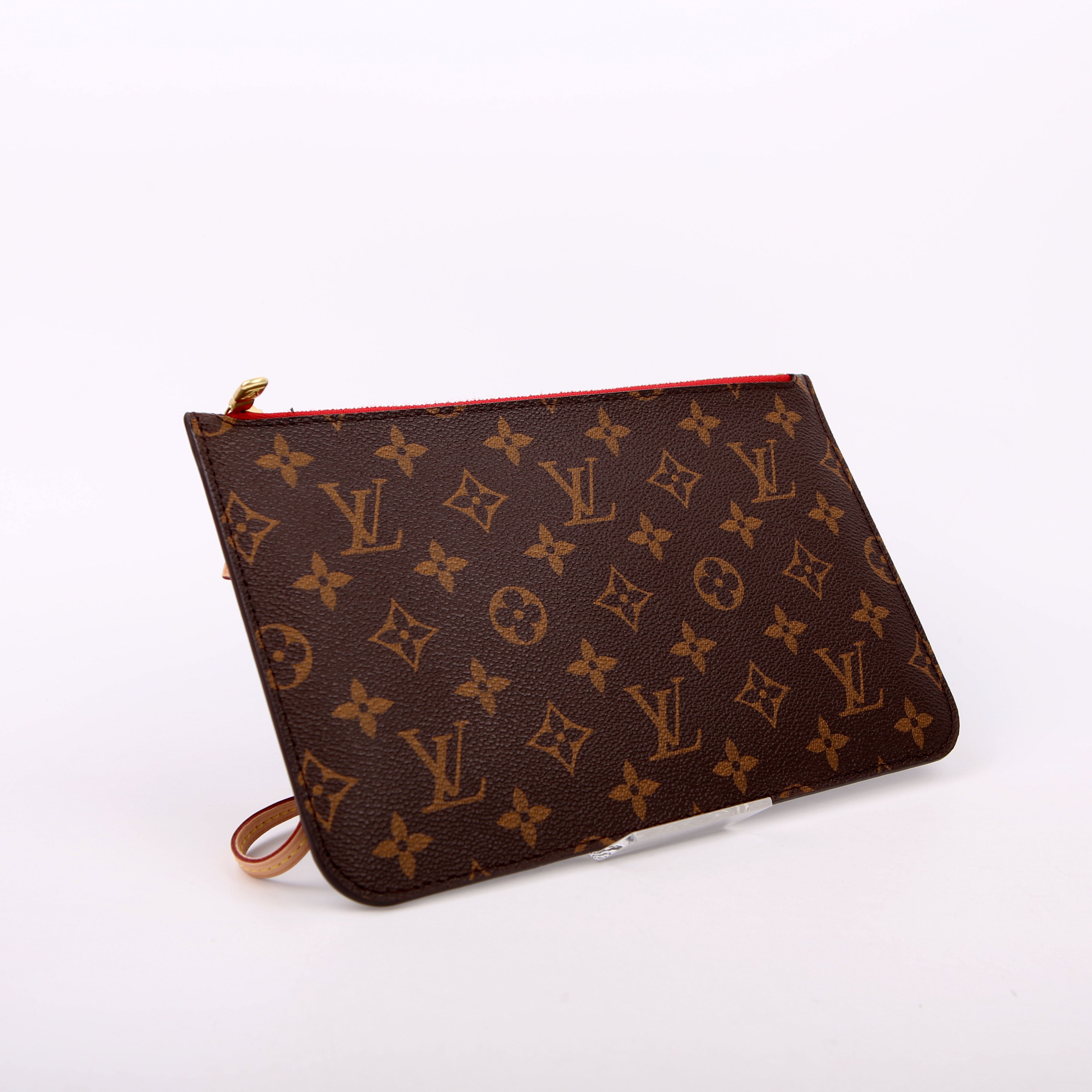 Louis Vuitton Pochette Only Neverfull Monogram Red
