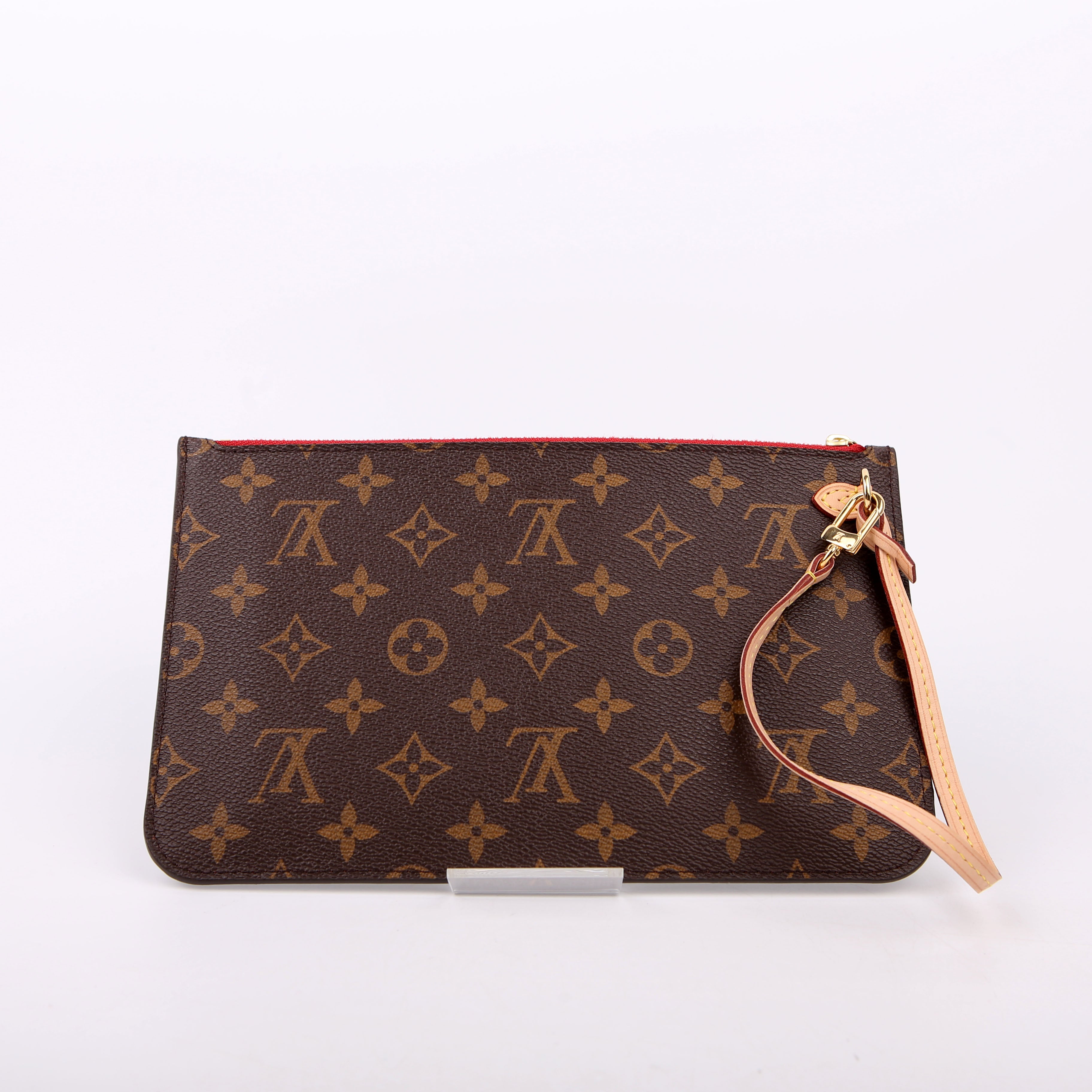 Louis Vuitton Pochette Only Neverfull Monogram Red