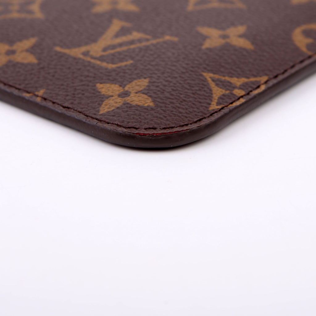 Louis Vuitton Pochette Only Neverfull Monogram Red
