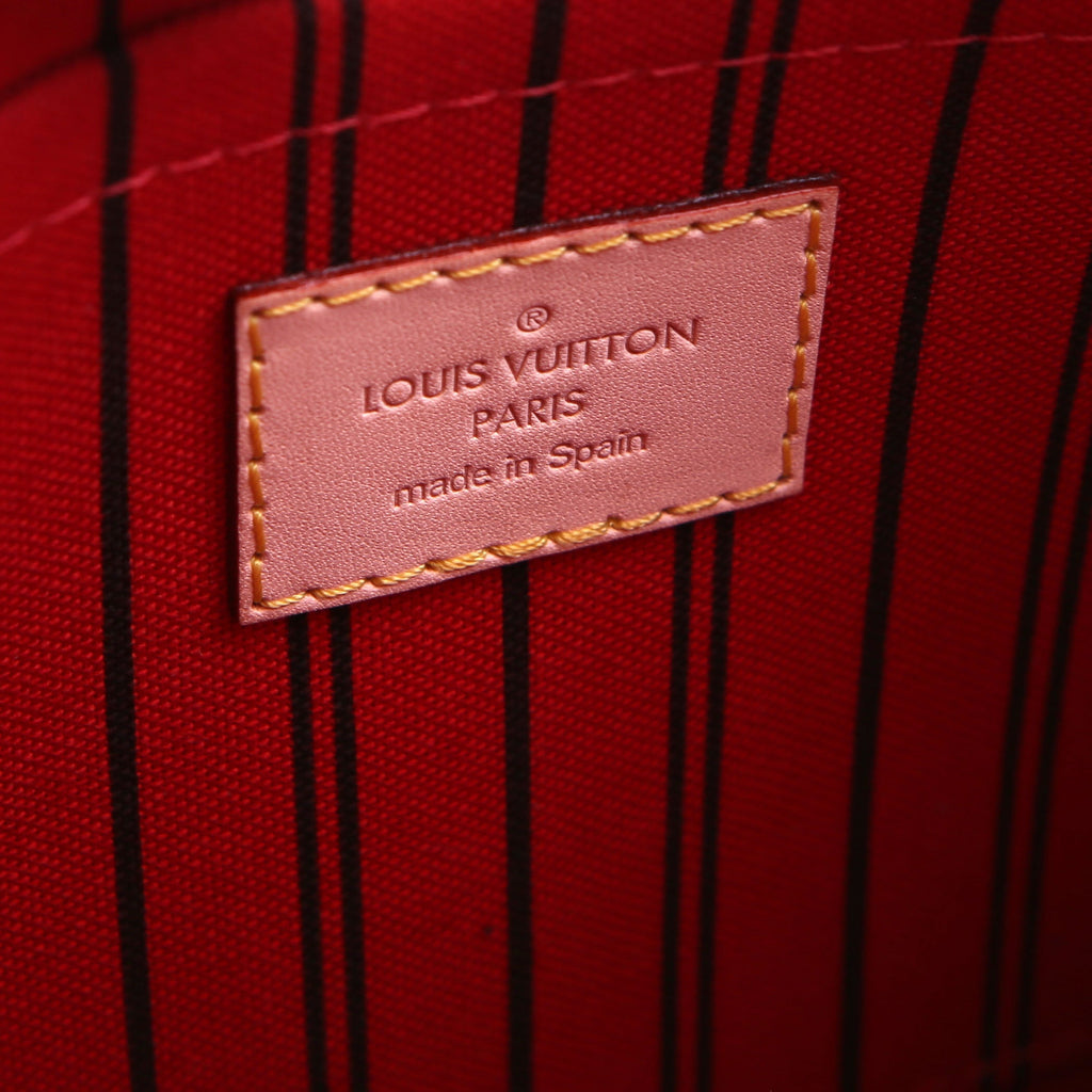Louis Vuitton Pochette Only Neverfull Monogram Red