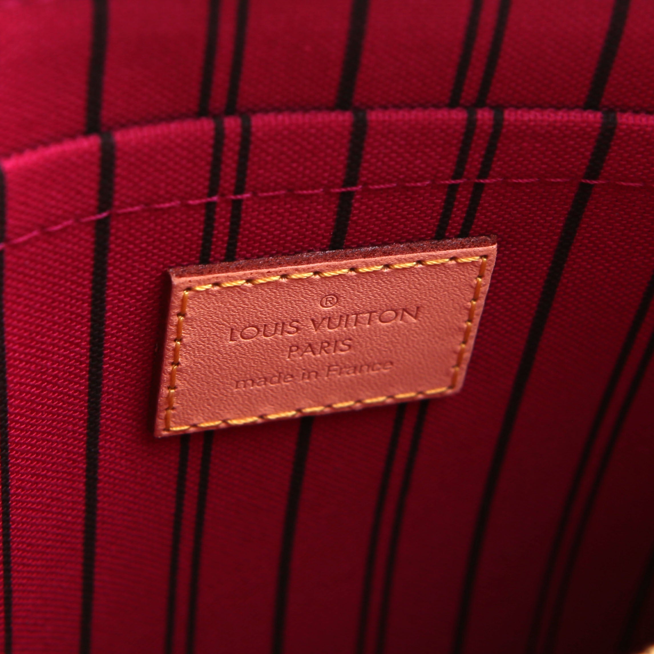 Louis Vuitton Pochette Only Neverfull Monogram Pink