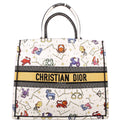 Christian Dior Book Tote Large Embroidered Pixel Zodiac Multicolor