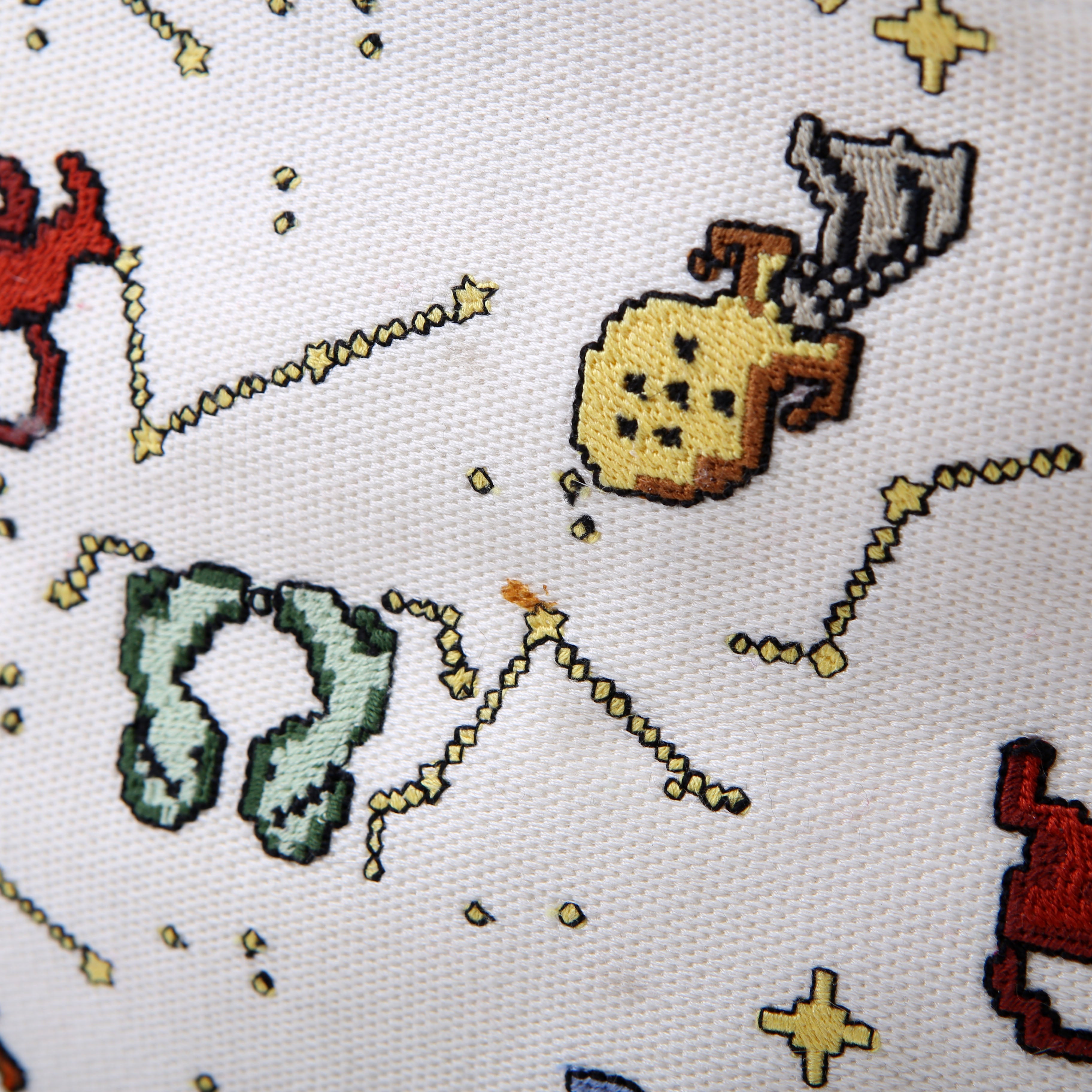 Christian Dior Book Tote Large Embroidered Pixel Zodiac Multicolor