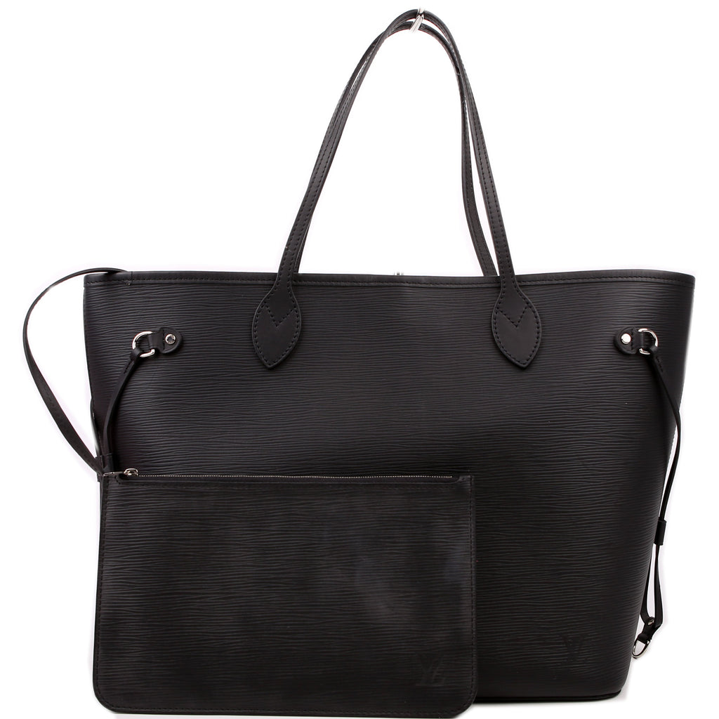 Louis Vuitton Neverfull with Wallet MM Epi Black
