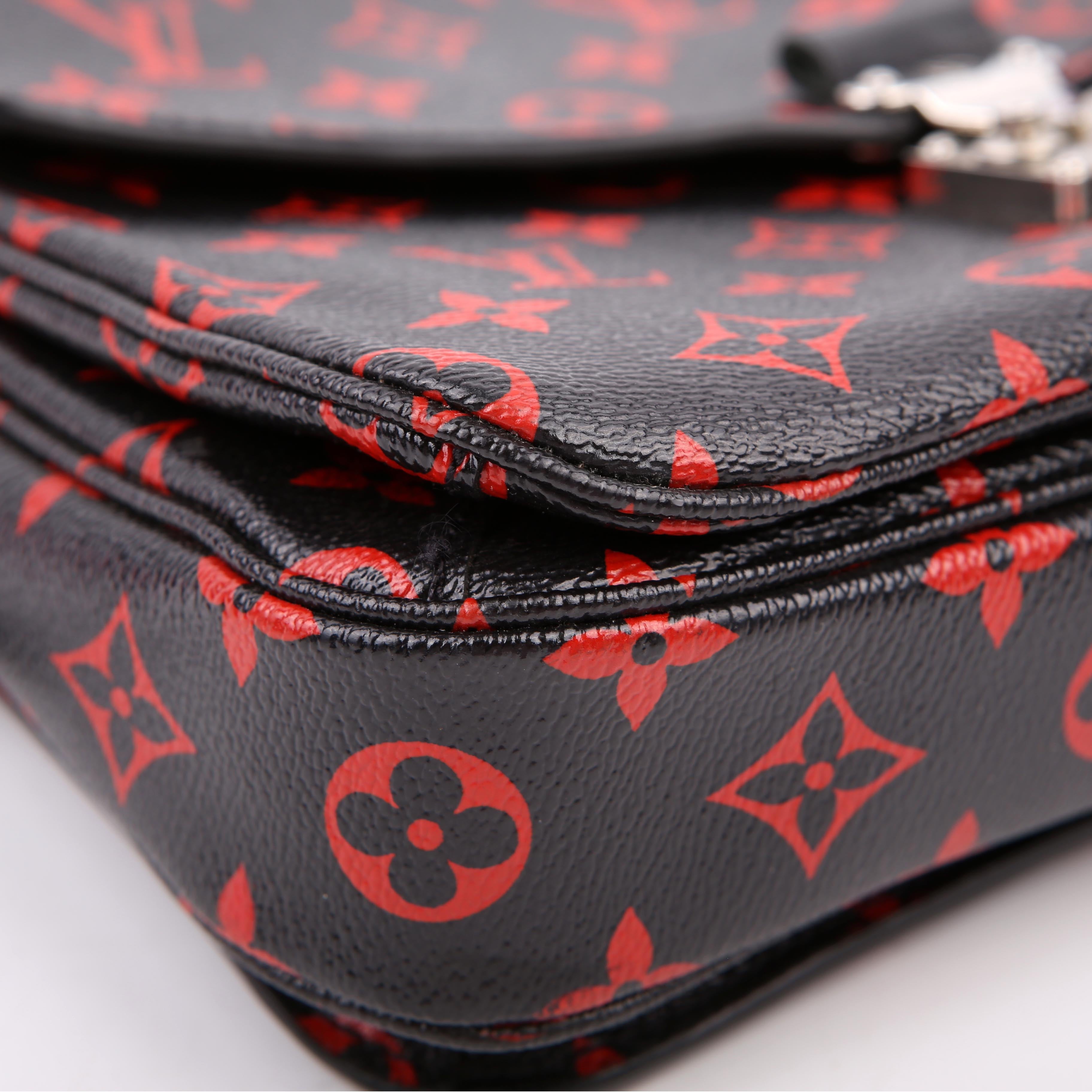 Louis Vuitton Pochette Metis Monogram Infrarouge Red/Black
