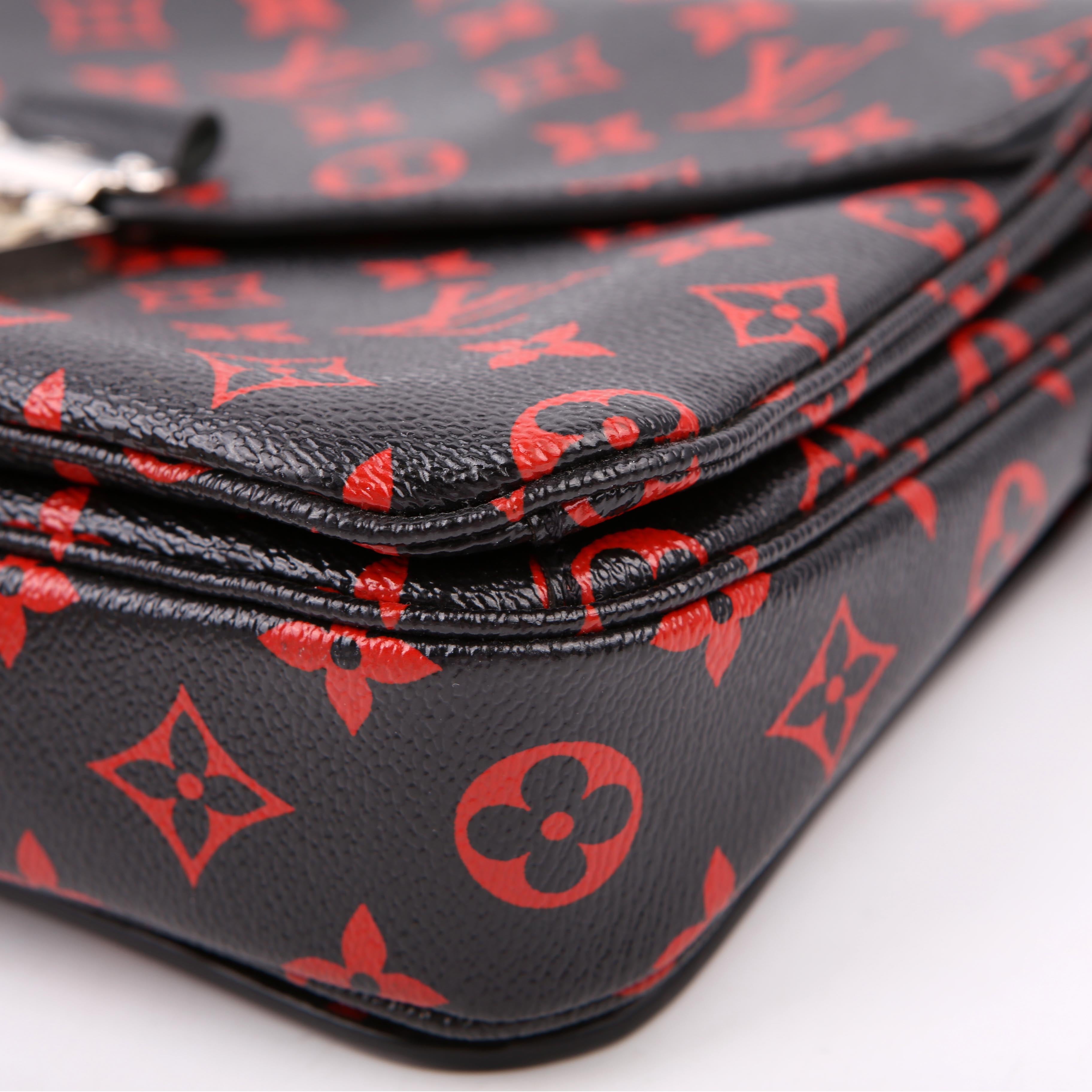 Louis Vuitton Pochette Metis Monogram Infrarouge Red/Black