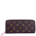 Louis Vuitton Clemence Wallet Monogram Pink