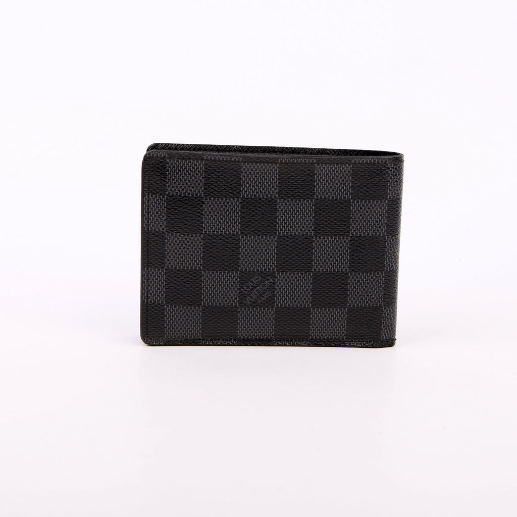 Louis Vuitton Mens Multiple Wallet Damier Graphite