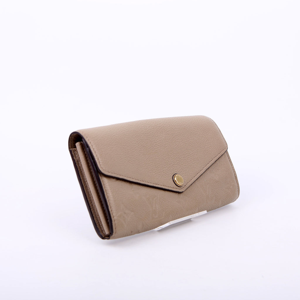 Louis Vuitton Sarah Wallet Empreinte Taupe