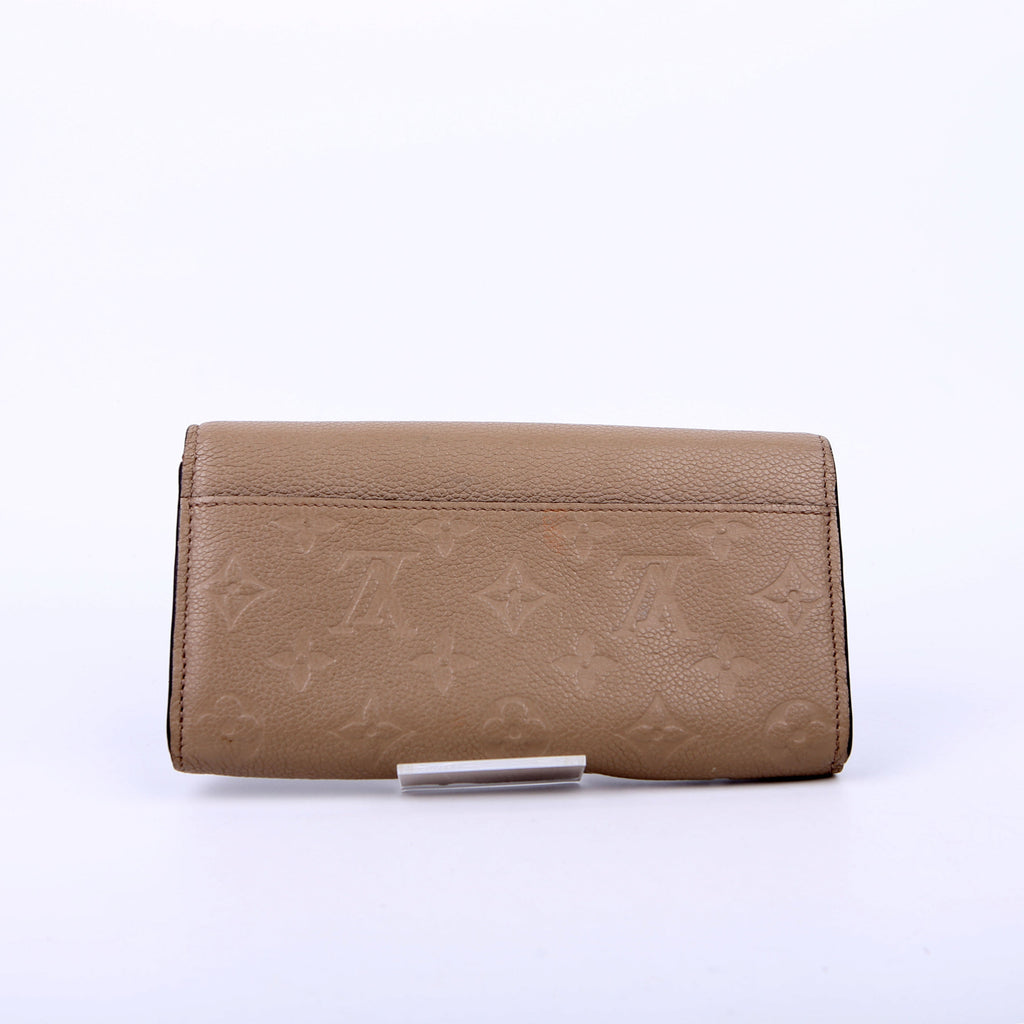 Louis Vuitton Sarah Wallet Empreinte Taupe