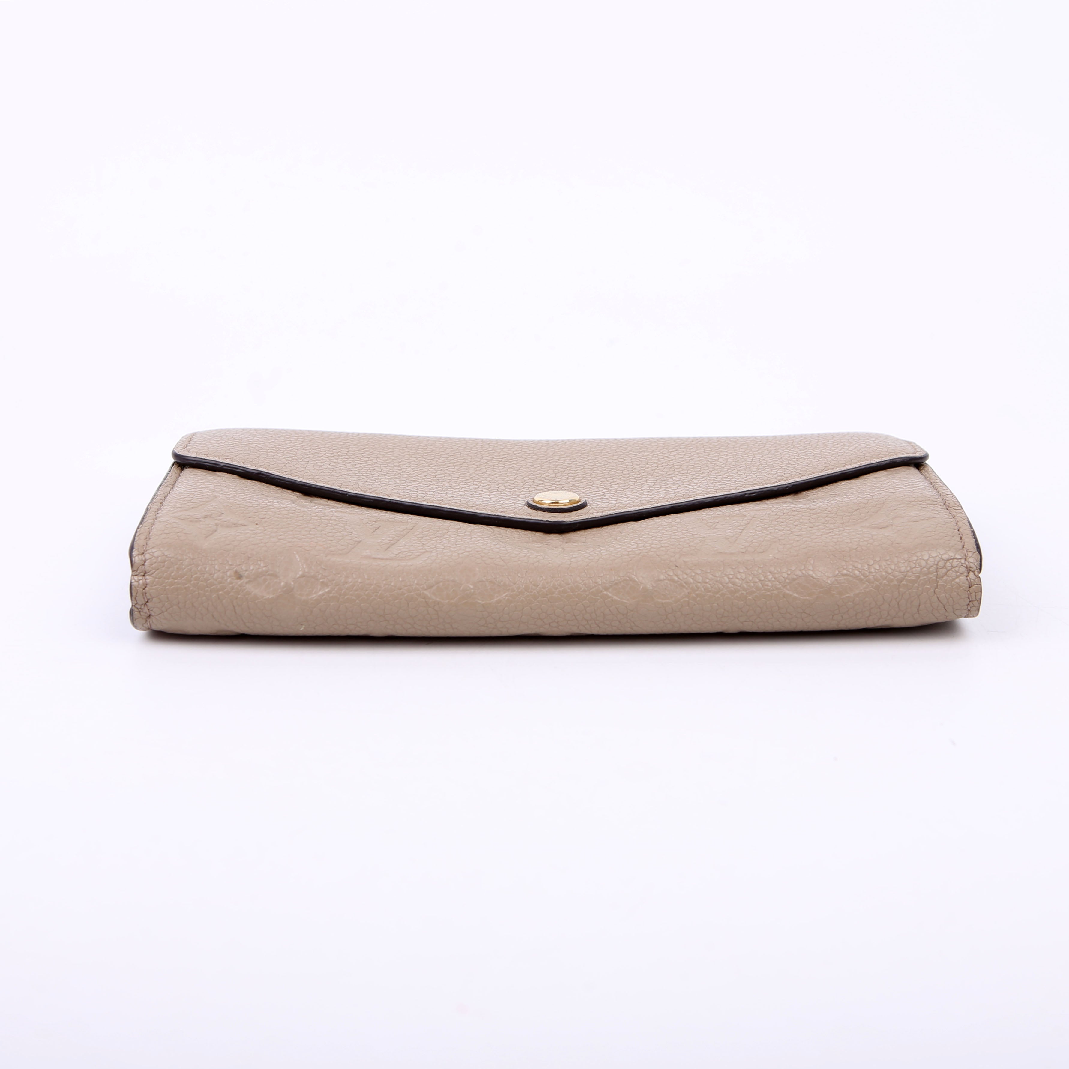 Louis Vuitton Sarah Wallet Empreinte Taupe